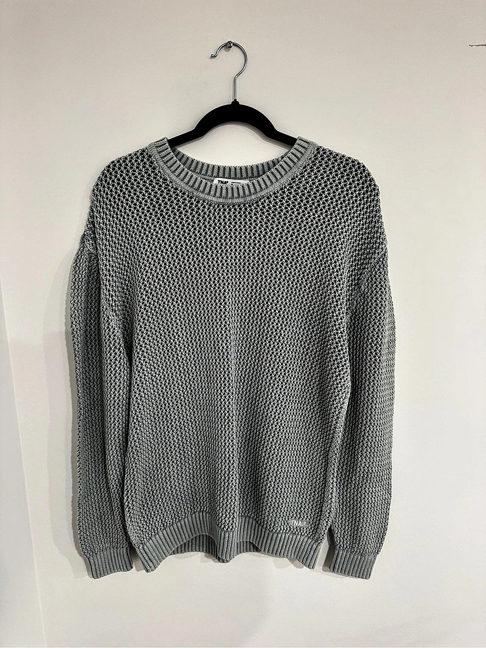 TNA Blue/Gray Crew Neck Sweater